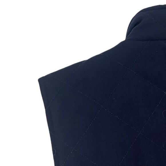 The Impeccable Pig Navy Blue Zip Up Puffer Vest - Picture 6 of 8